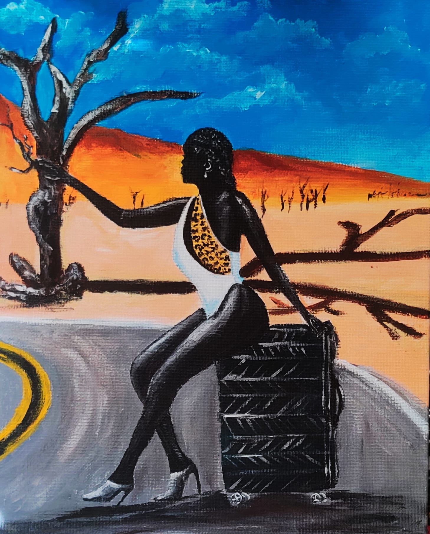 Autostop in Namibia