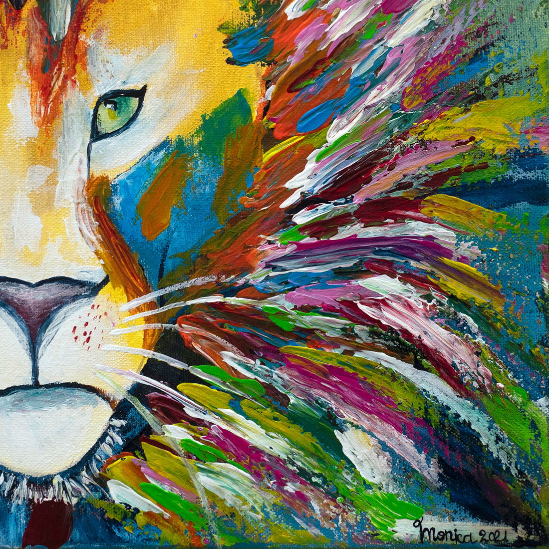 Fancy lion