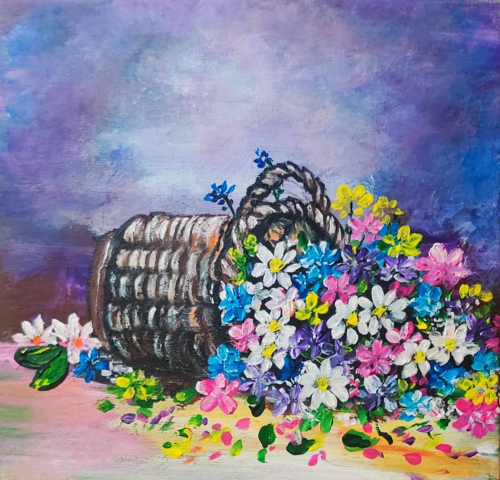 Cosulet cu floricele de camp