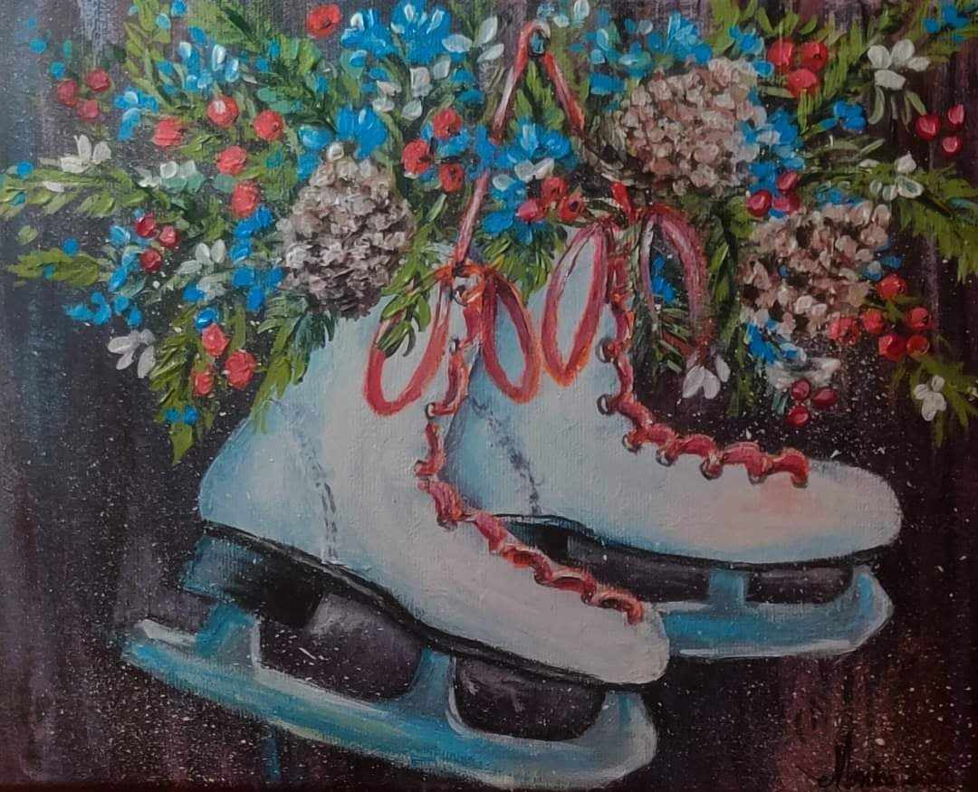 Flori in patine