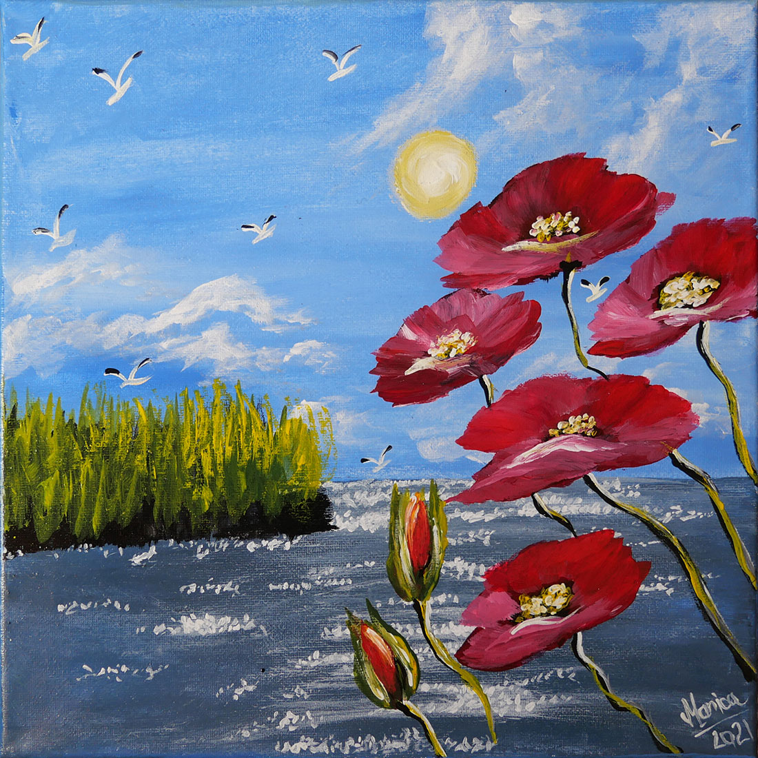 Poppies in the sun